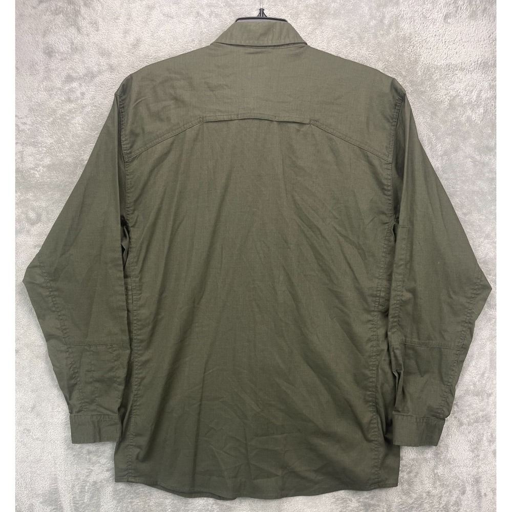 First Tactical Mens Shirt Size XLT Tall Army Green Ripstop Long Sleeve Button Up - Picture 6 of 7